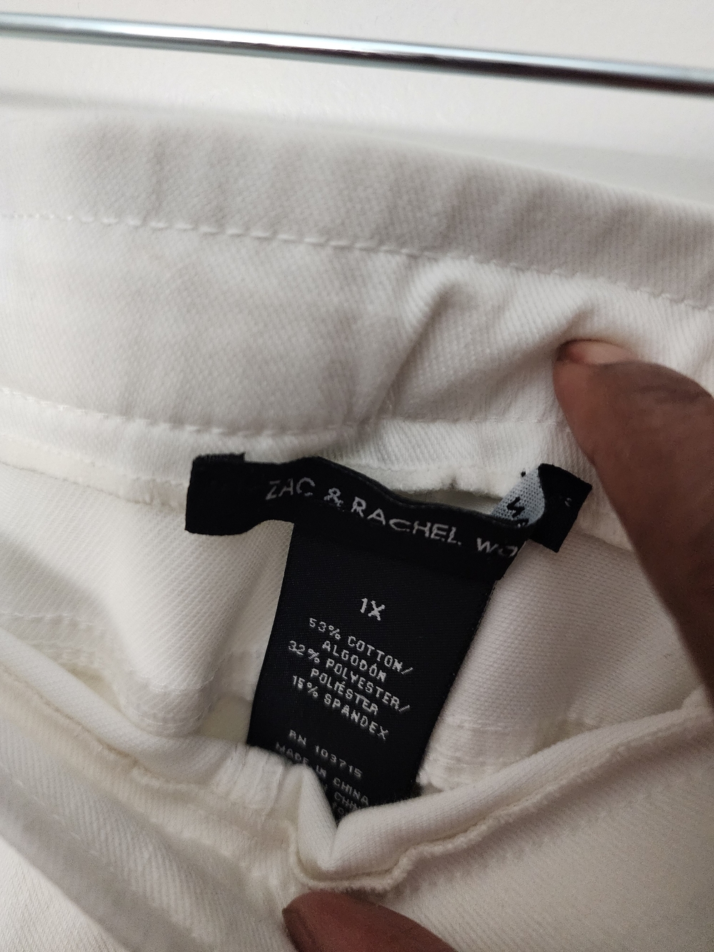 5/$25 Zac & Rachel Crisp White Jeggings Pants - Picture 4 of 6